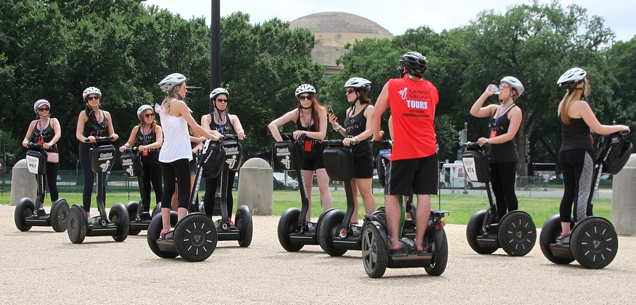 People on Segways